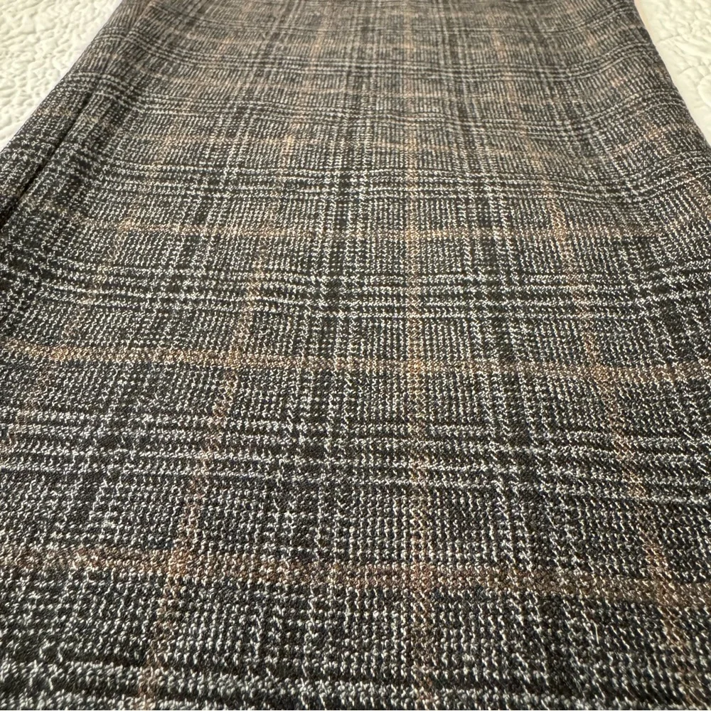 Zara Woman Checkered Charcoal Pants